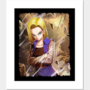 ANDROID 18 MERCH VTG Posters and Art